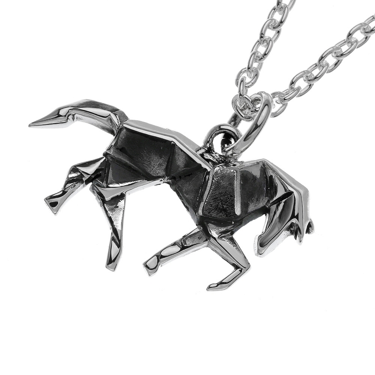 折り紙ホースペンダントトップのみシルバーアクセサリー馬Binichビニッチ | シルバーアクセサリーBinich  | 詳細画像1 