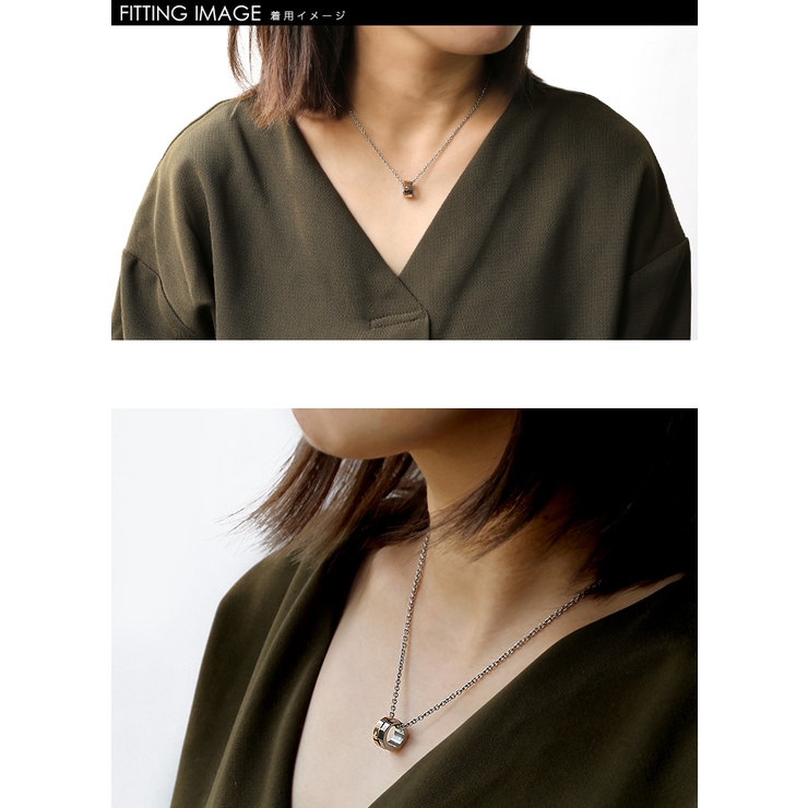 (1 3mmアズキスチール40cm)ステンレススチールペンダントFピンクゴールド… | シルバーアクセサリーBinich  | 詳細画像2 