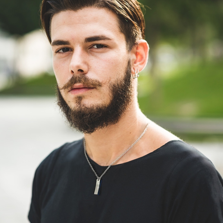 color88ブランドジルコニアスティックカラーペンダントメンズタイプケースチェ… | シルバーアクセサリーBinich  | 詳細画像9 