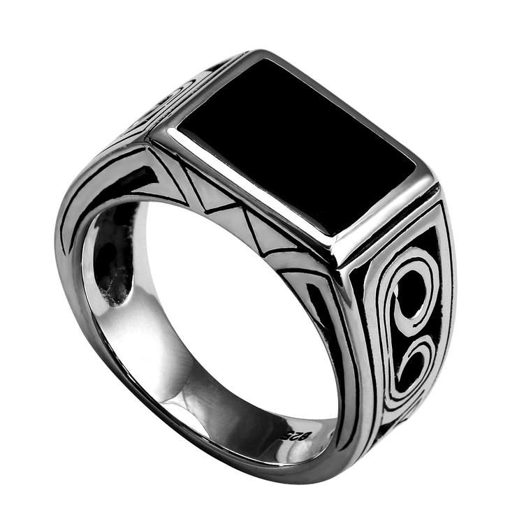 フラットレジンリングシルバー925アクセサリー指輪Binichビニッチ | シルバーアクセサリーBinich  | 詳細画像1 