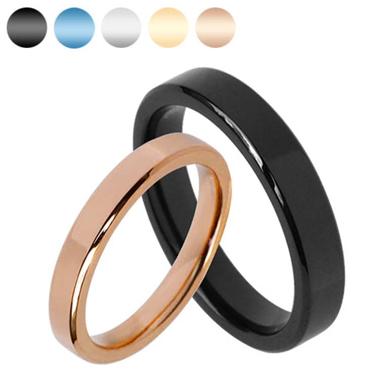 ペア販売カラースチールペアリングペアリングメンズ指輪ペアサイズシルバーゴールドブ… | シルバーアクセサリーBinich  | 詳細画像1 