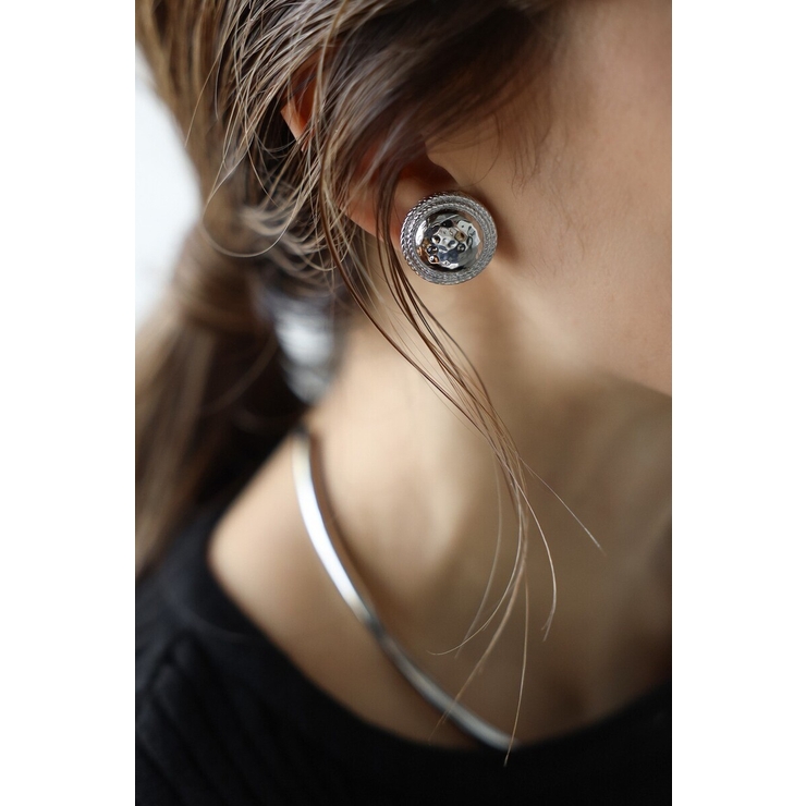 SILVER | ラウンドモチーフイヤリング 88-004288 | BONJOUR SAGAN