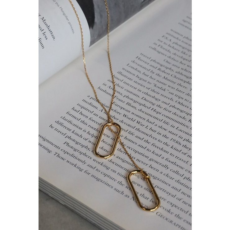 オーバルロングチェーンネックレス 88-004295 | BONJOUR SAGAN | 詳細画像9 