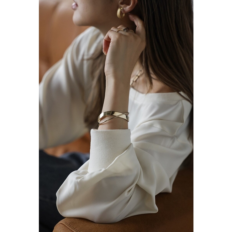 GOLD | メタルクロスバングル 88-004296 | BONJOUR SAGAN