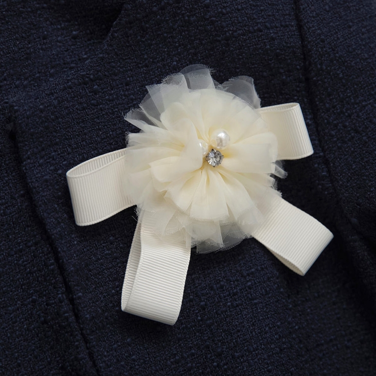 アイボリー | リボン コサージュ 入園 | ブランシェス