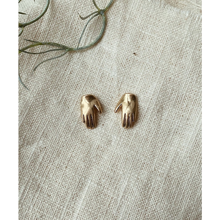 ハンドデザインピアス emouv ピアス ゴールド アクセサリー シンプル | BUYSENSE | 詳細画像4 