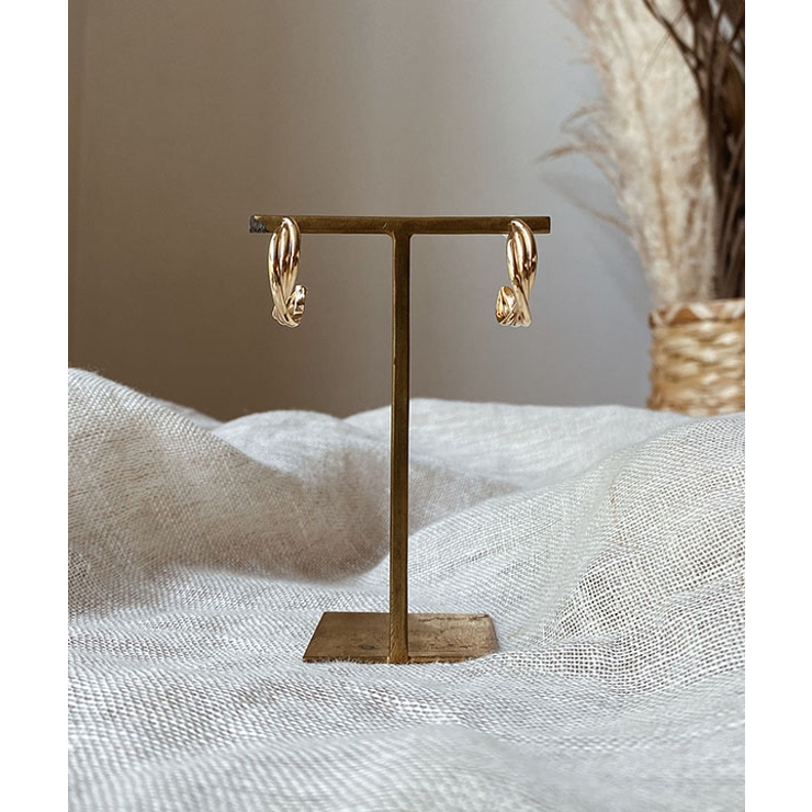 シンプルクロスフープピアス emouv ピアス | BUYSENSE | 詳細画像1 