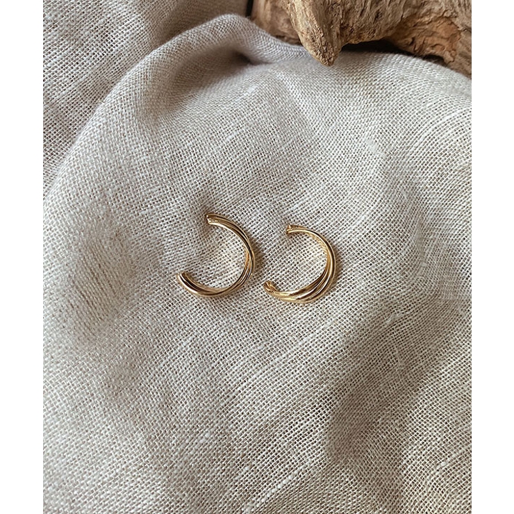 シンプルクロスフープピアス emouv ピアス | BUYSENSE | 詳細画像3 