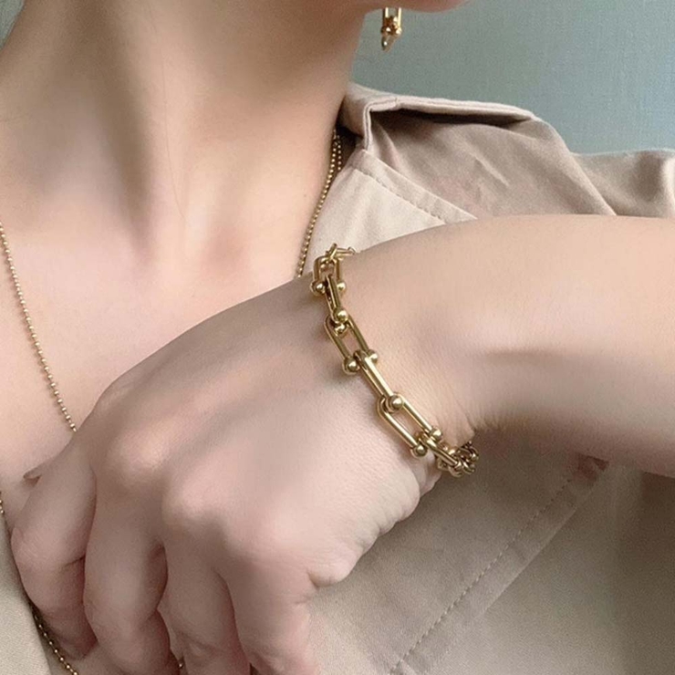 ゴールド | メタルボールブレスレット emouv by | BUYSENSE