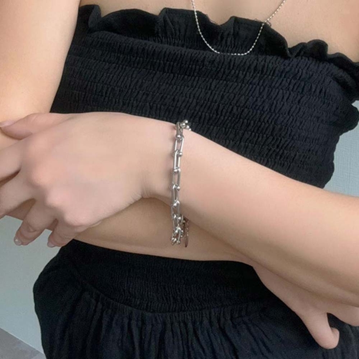 シルバー | メタルボールブレスレット emouv by | BUYSENSE