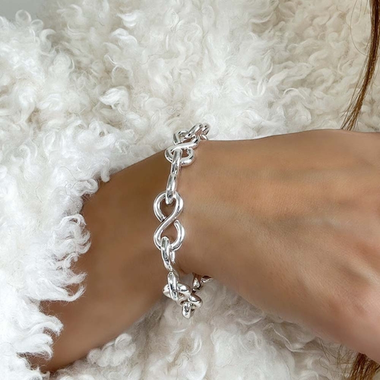 シルバー | チャンキーチェーンブレスレット emouv by | BUYSENSE