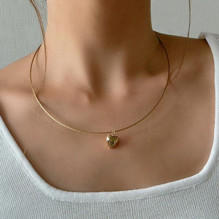 ゴールド | ハートチョーカーネックレスemouv by est | BUYSENSE