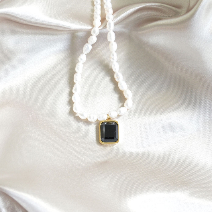 ブラックスクエアパールネックレス emouv by | BUYSENSE | 詳細画像3 