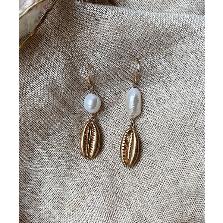 カウリーシェルパールピアス emouv ピアス | BUYSENSE | 詳細画像1 