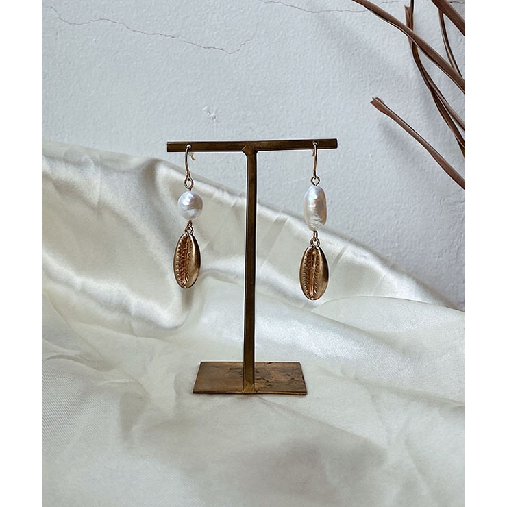 カウリーシェルパールピアス emouv ピアス | BUYSENSE | 詳細画像2 