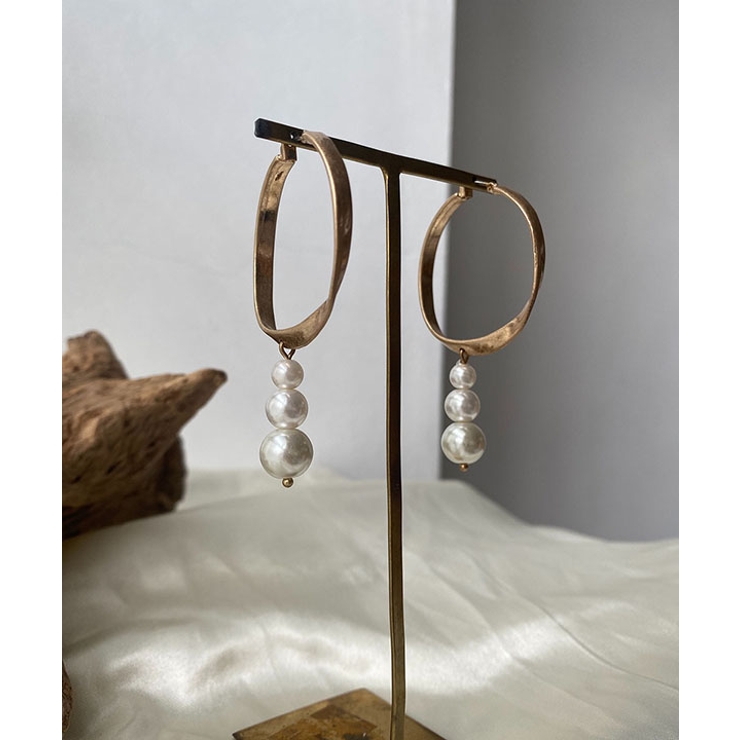 3連パールリングピアス emouv ピアス | BUYSENSE | 詳細画像3 