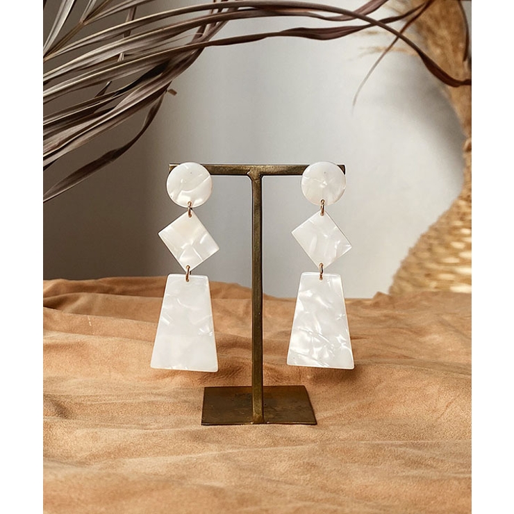 サークルスクエアピアス emouv ピアス | BUYSENSE | 詳細画像1 