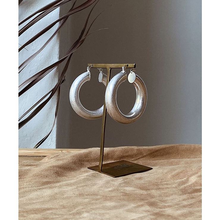 シルバー | 太フープピアス emouv ピアス | BUYSENSE