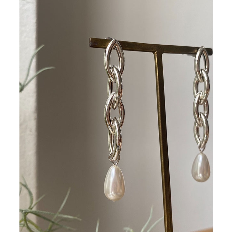 ドロップパールチェーンピアス emouv ピアス | BUYSENSE | 詳細画像5 