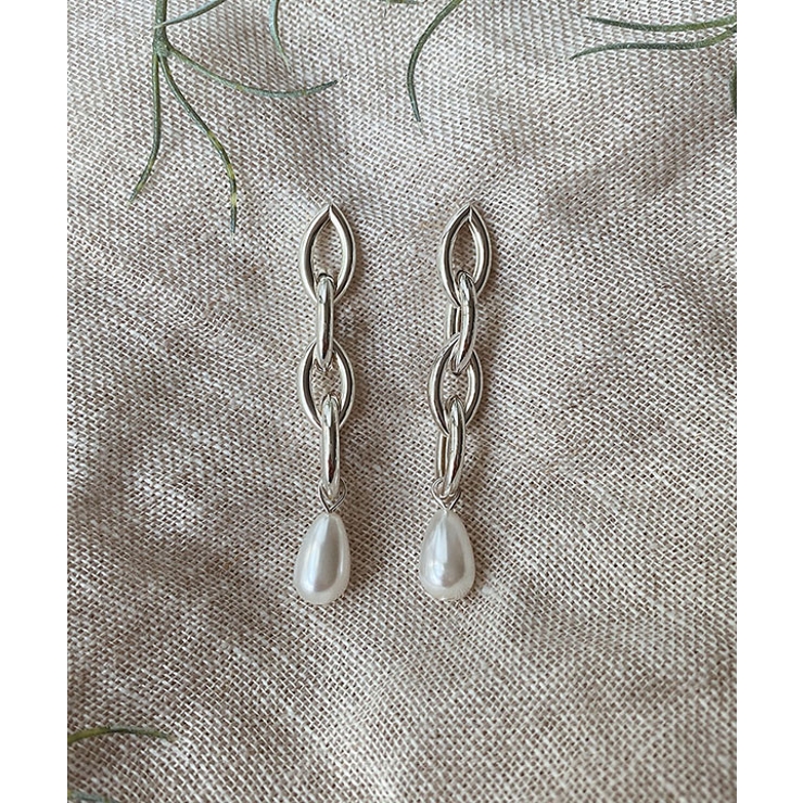 ドロップパールチェーンピアス emouv ピアス | BUYSENSE | 詳細画像6 