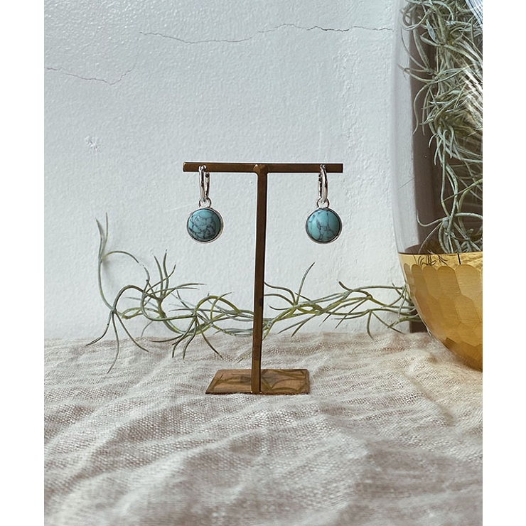 シルバー | 大理石ピアス emouv ピアス | BUYSENSE