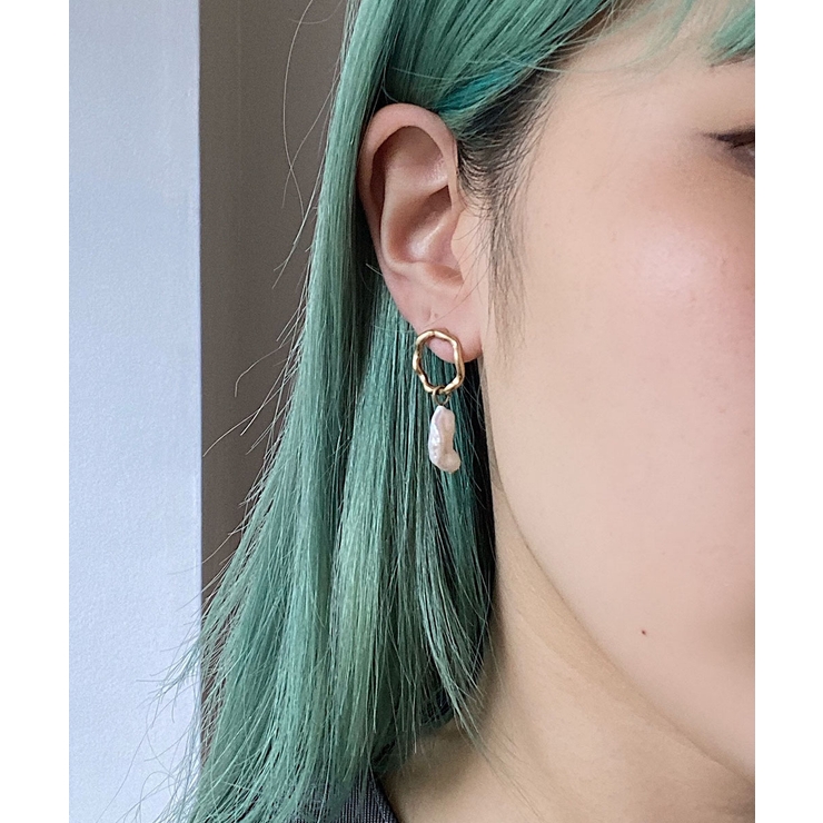 ウェーブリングパールピアス emouv ピアス | BUYSENSE | 詳細画像3 