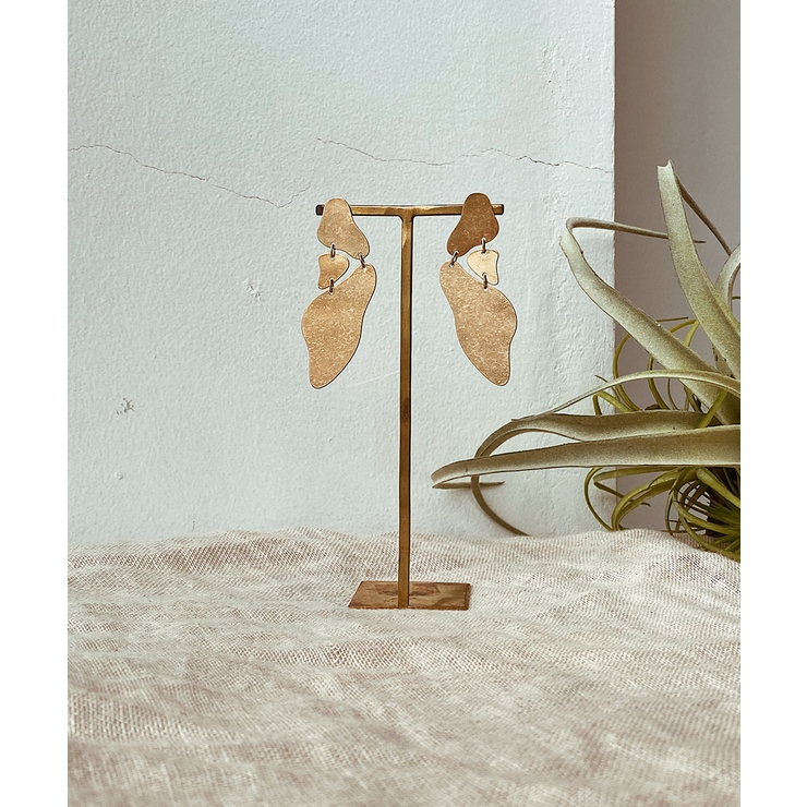 ゴールド | 3プレートピアス emouv ピアス | BUYSENSE