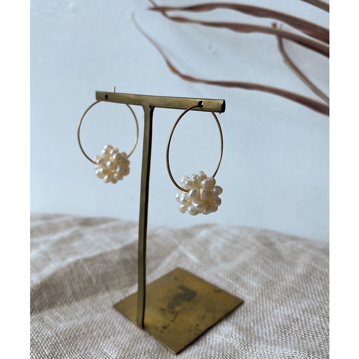 リングパールビーズピアス emouv ピアス | BUYSENSE | 詳細画像2 