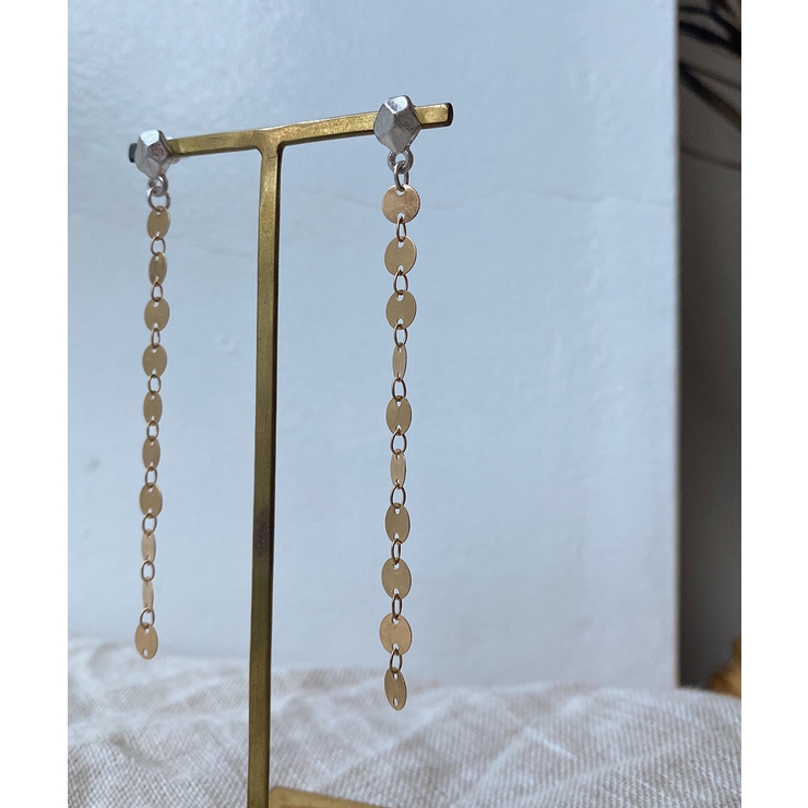 メタリックロングピアス emouv ピアス | BUYSENSE | 詳細画像3 