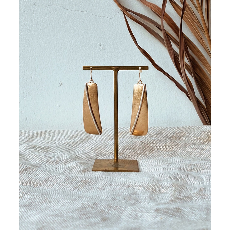 ゴールド | プレートラインピアス emouv ピアス | BUYSENSE