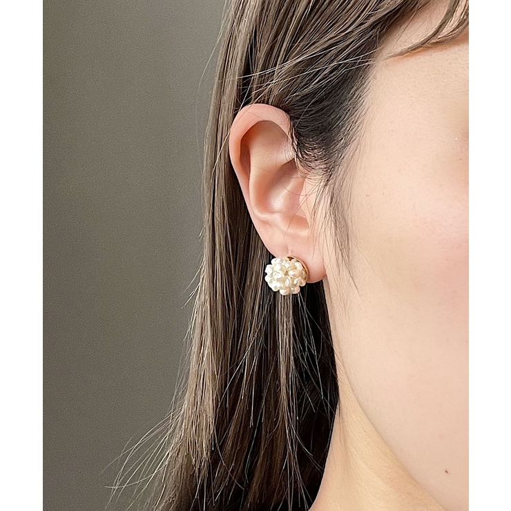 パールビーズデザインピアス emouv ピアス | BUYSENSE | 詳細画像3 
