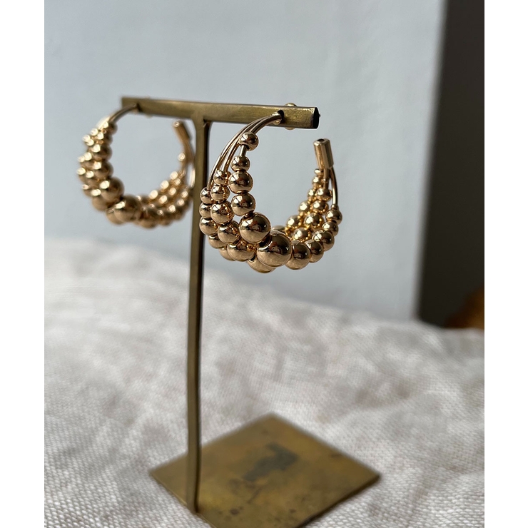 ゴージャスゴールドフープピアス emouv ピアス | BUYSENSE | 詳細画像2 