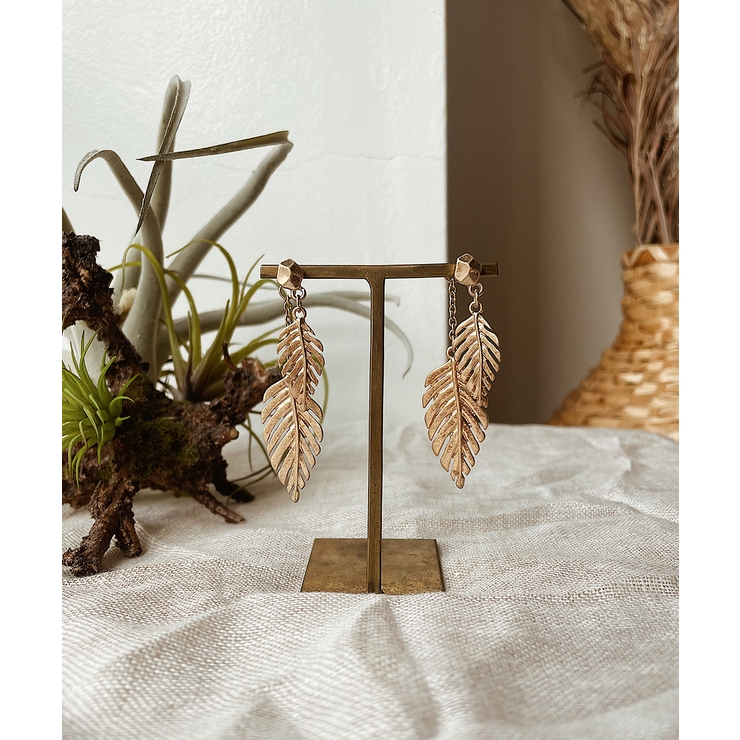 ゴールド | リーフモチーフピアス emouv ピアス | BUYSENSE