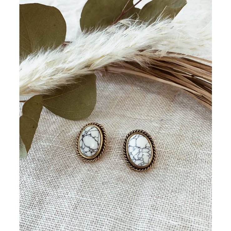 ホワイトマーブルピアス emouv ピアス | BUYSENSE | 詳細画像2 