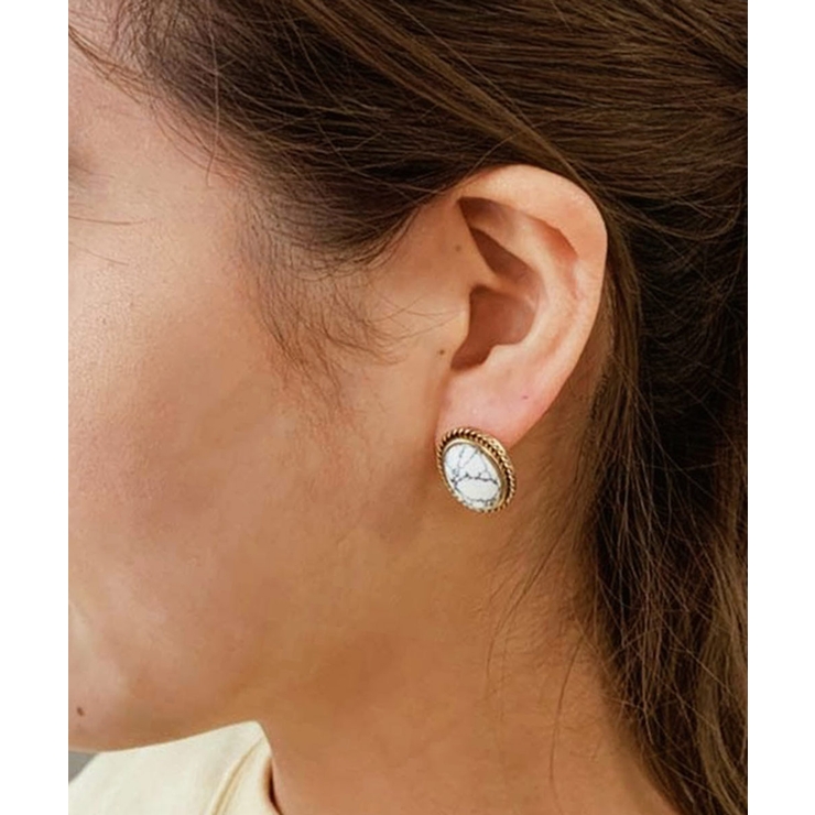 ホワイトマーブルピアス emouv ピアス | BUYSENSE | 詳細画像3 