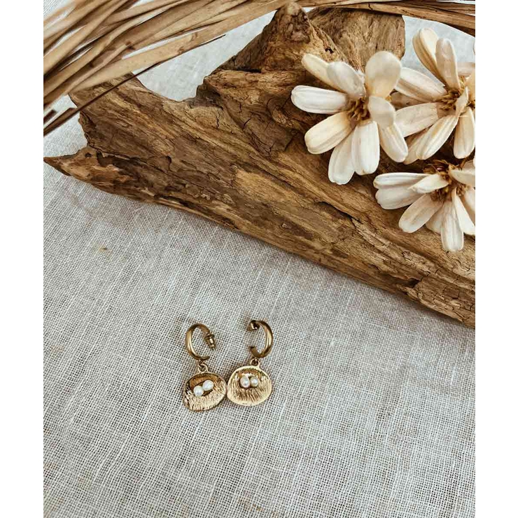 リングシェルパールピアス emouv ピアス | BUYSENSE | 詳細画像3 