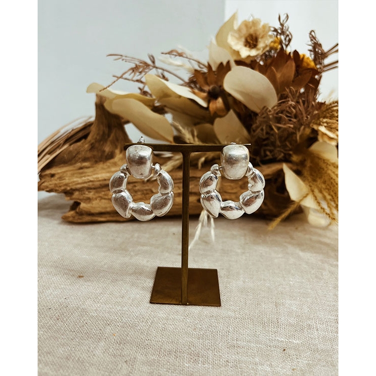 シルバー | ストーンサークルピアス emouv ピアス | BUYSENSE