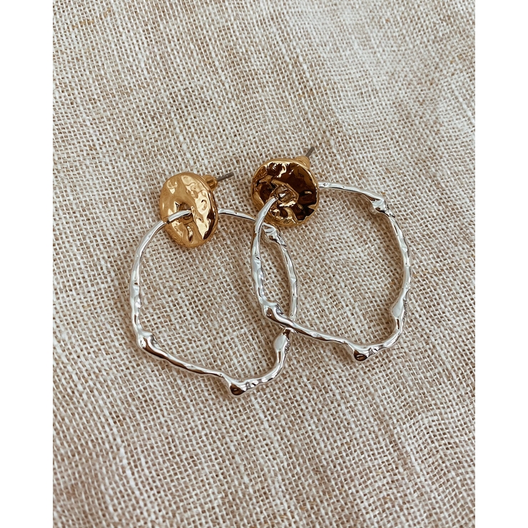 シルバー | ユニークフープピアス emouv ピアス | BUYSENSE