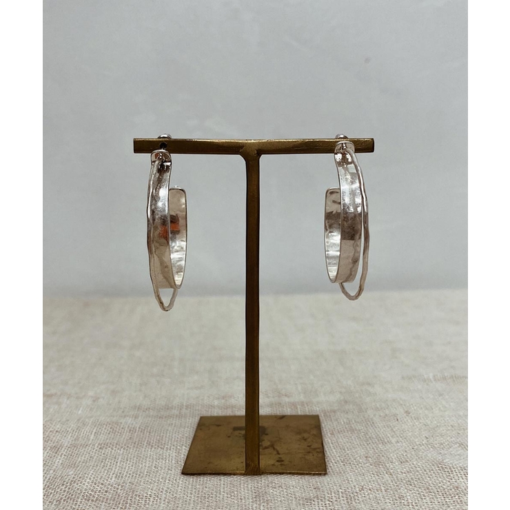 シルバー | 2連フープピアス emouv ピアス | BUYSENSE