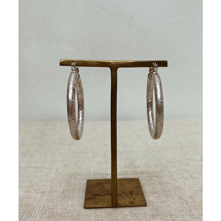 シルバー | デザインフープピアス emouv ピアス | BUYSENSE