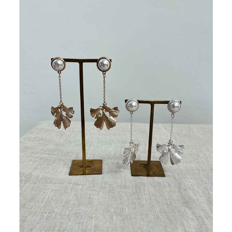 イチョウドロップパールピアス emouv ピアス | BUYSENSE | 詳細画像2 