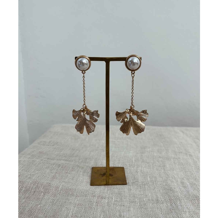 ゴールド | イチョウドロップパールピアス emouv ピアス | BUYSENSE