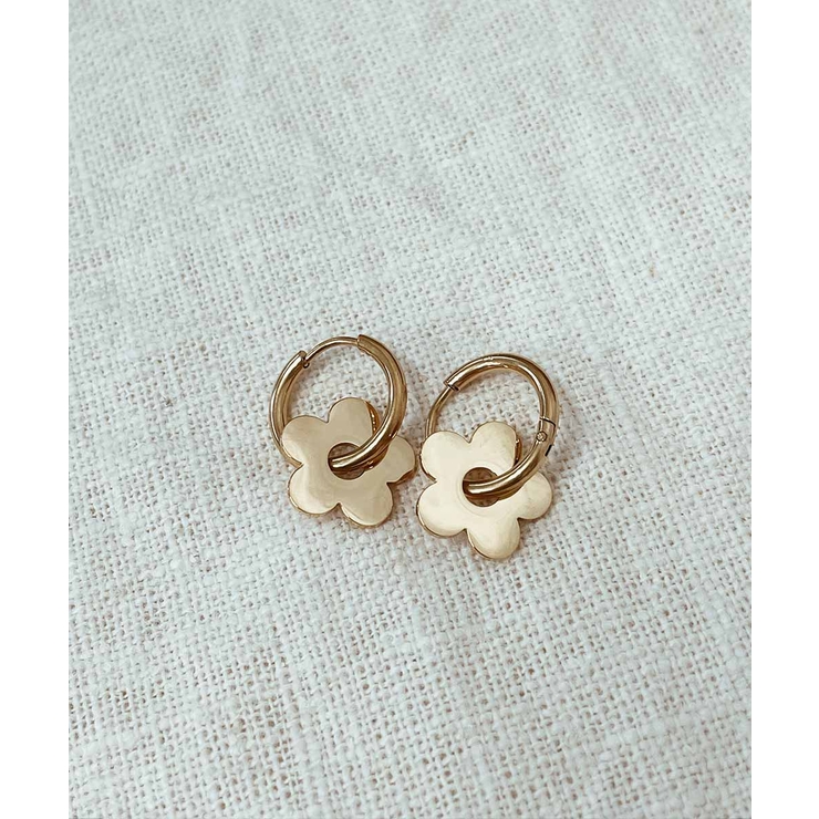 ゴールド | シンプルフラワーピアス emouv ピアス | BUYSENSE