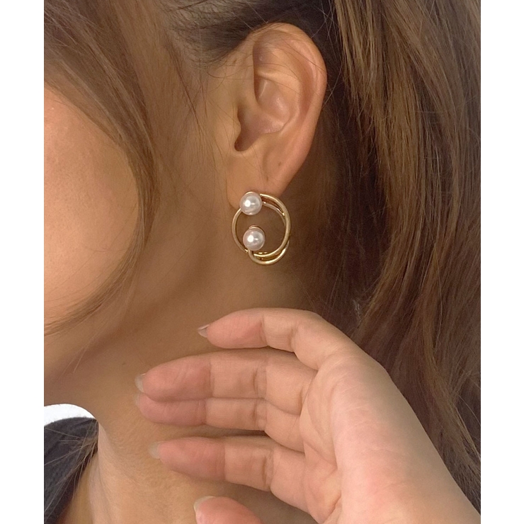 パールサークルピアス emouv ピアス | BUYSENSE | 詳細画像1 