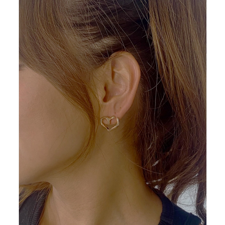 ゴールド | シンプルハートピアス emouv ピアス | BUYSENSE