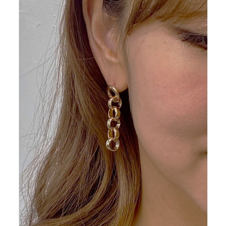 メタリックチェーンピアス emouv ピアス | BUYSENSE | 詳細画像1 