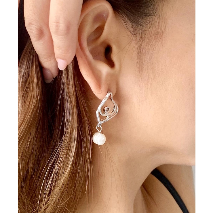 ユニークデザインパールピアス emouv ピアス | BUYSENSE | 詳細画像2 