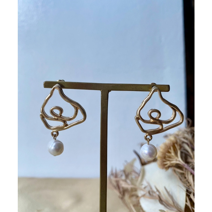 ユニークデザインパールピアス emouv ピアス | BUYSENSE | 詳細画像5 