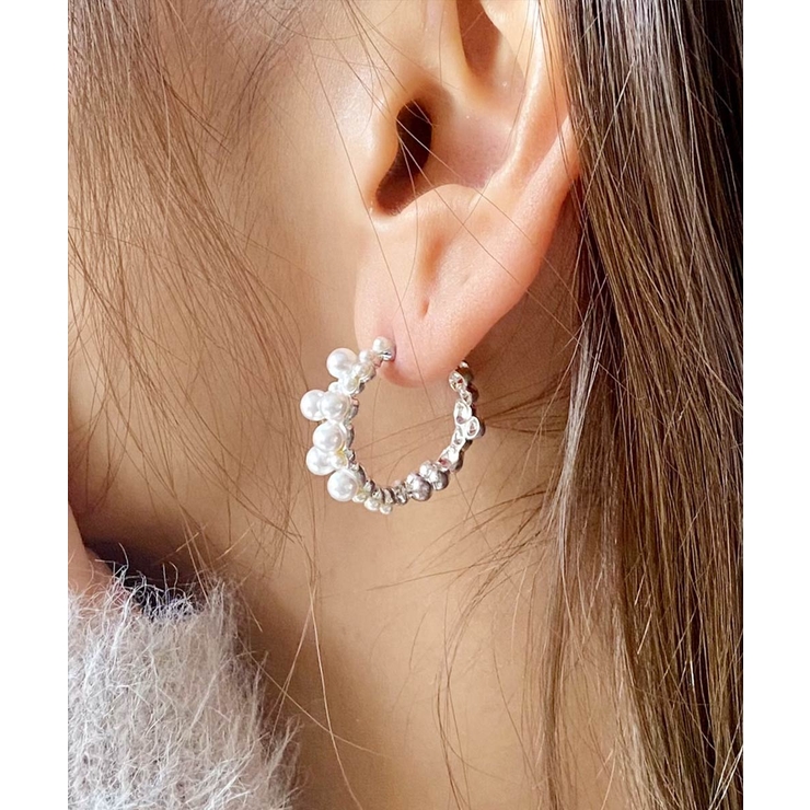 ミニパールフープピアス emouv ピアス | BUYSENSE | 詳細画像2 