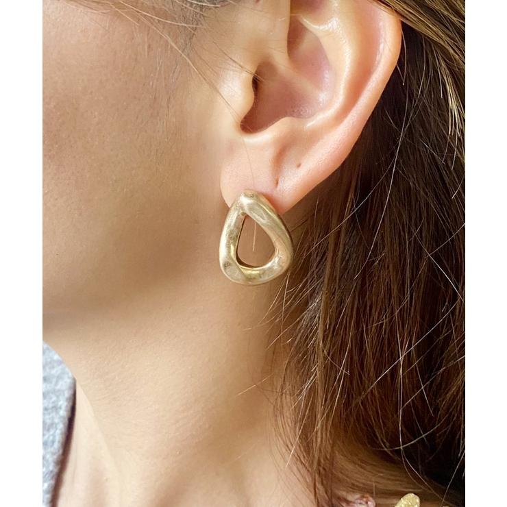 ゴールド | ドロップデザインピアス emouv ピアス ゴールド アクセサリー シンプル | BUYSENSE
